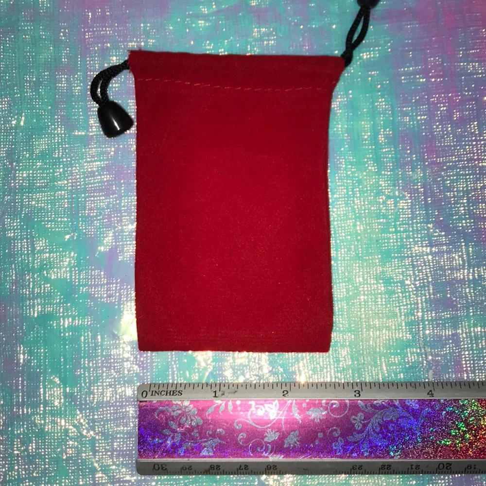 🔥 10/$10 Red Velvet Drawstring Bag